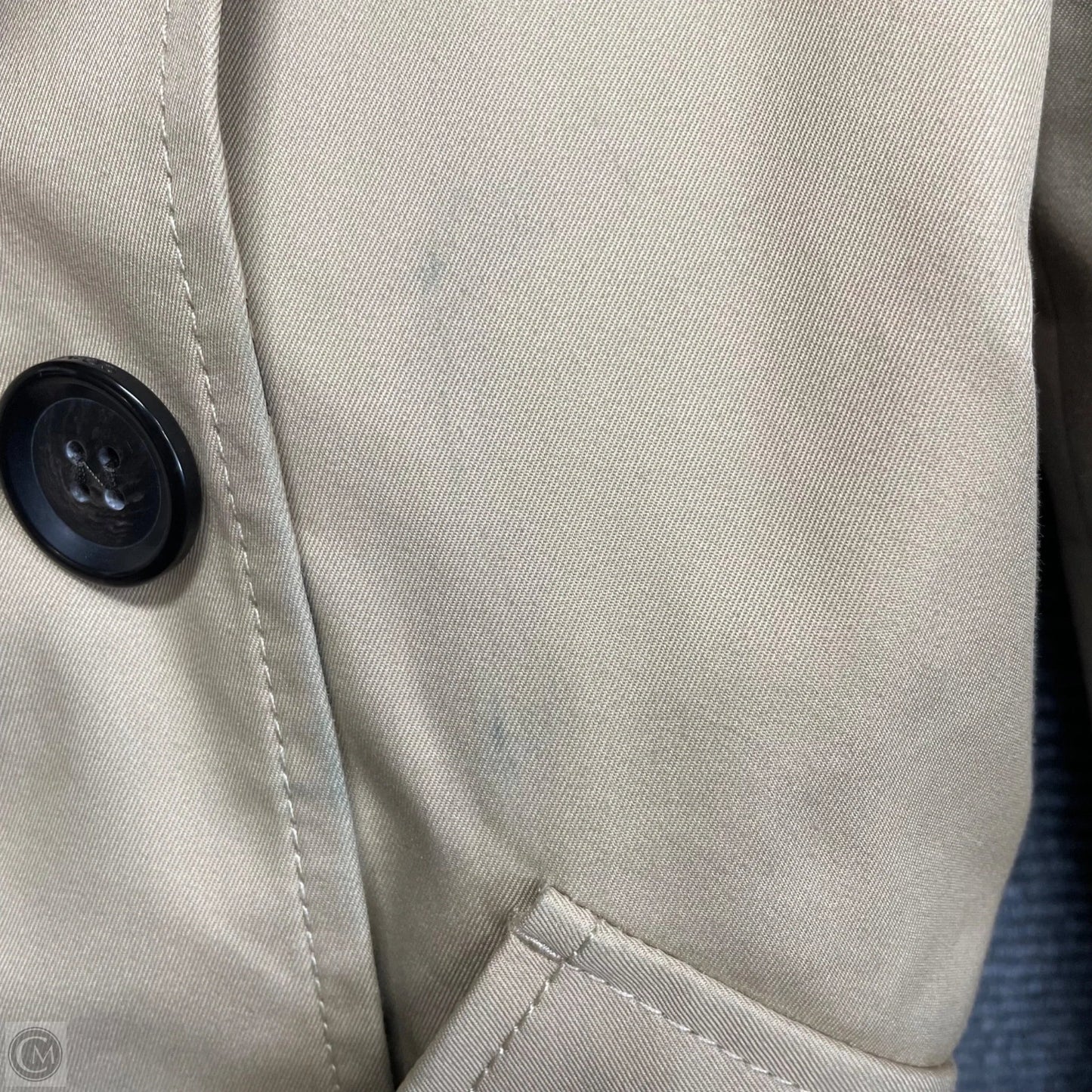 Coat Designer By Coach In Tan, Size: S