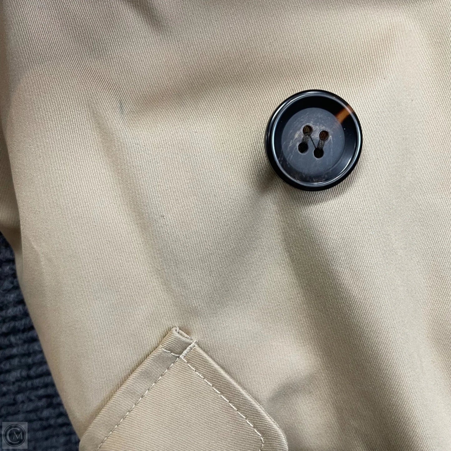 Coat Designer By Coach In Tan, Size: S