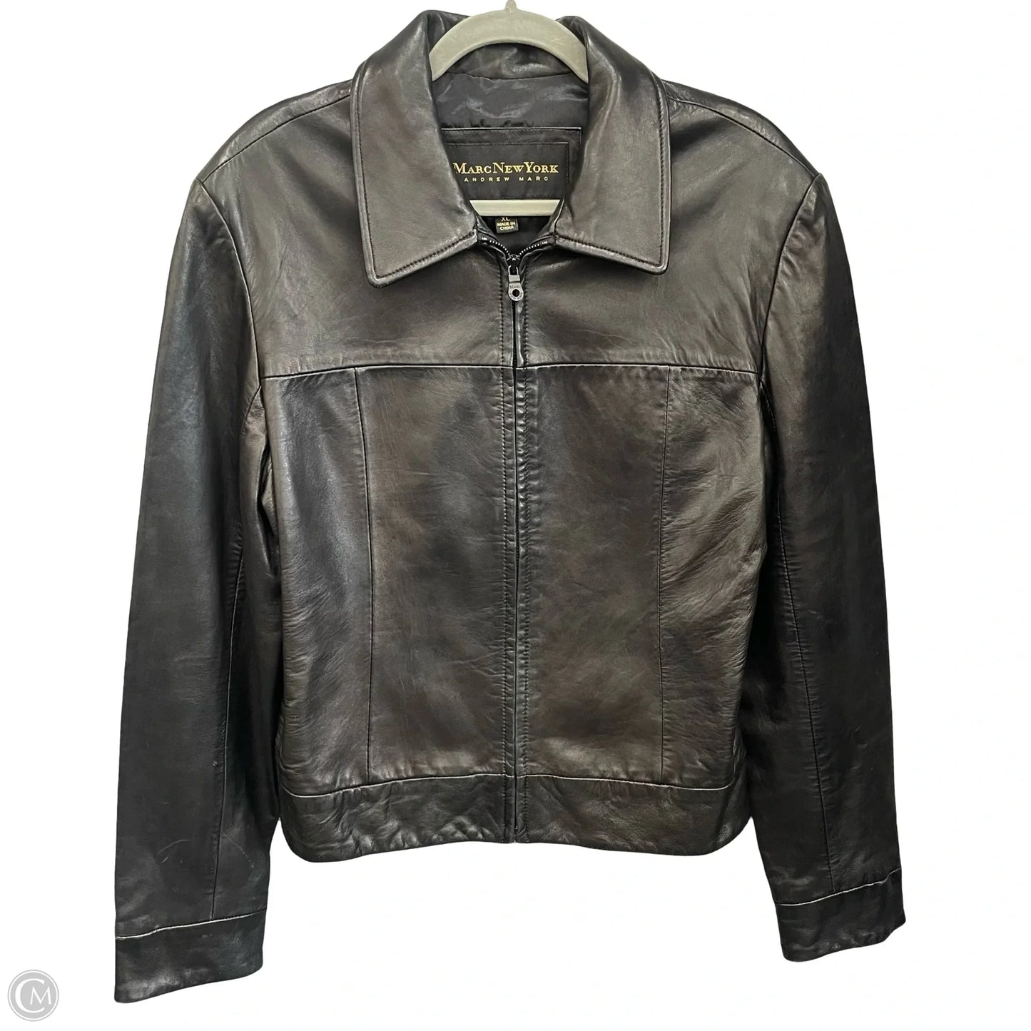 Jacket Leather By Marc New York In Black, Size: Xl