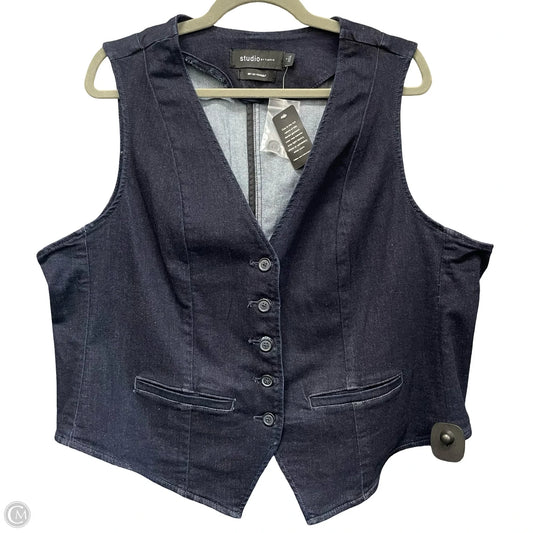 Vest Other By Torrid In Blue Denim, Size: 1x