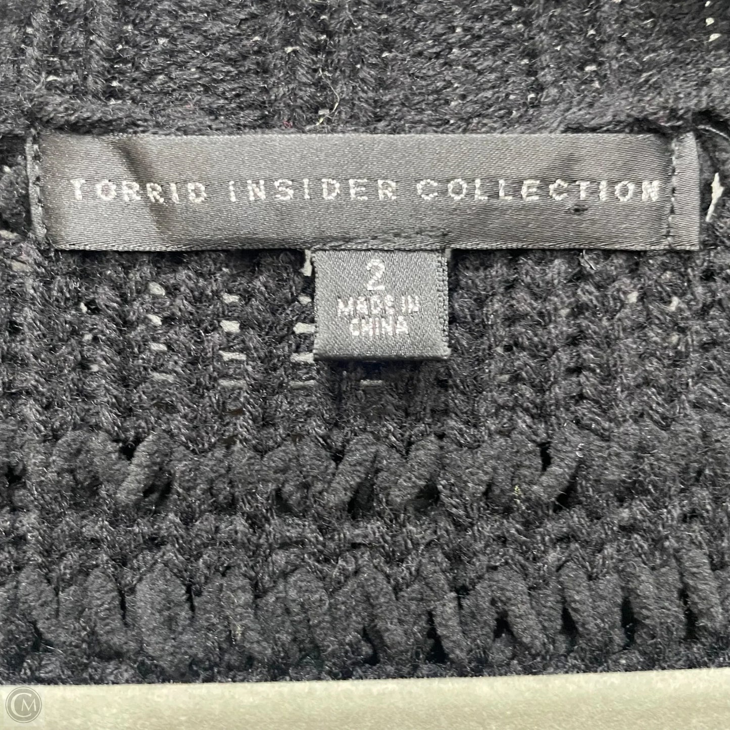 Sweater Cardigan By Torrid In Black, Size: 2x