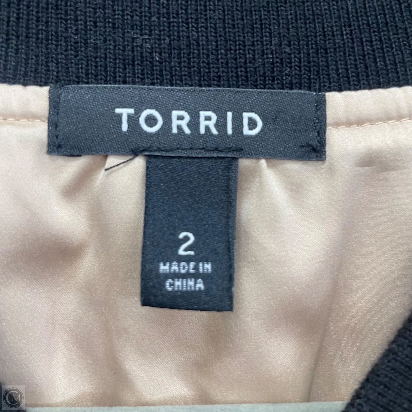 Jacket Other By Torrid In Black & Gold, Size: 2x