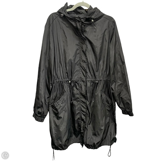 Coat Raincoat By Torrid In Black, Size: 3x