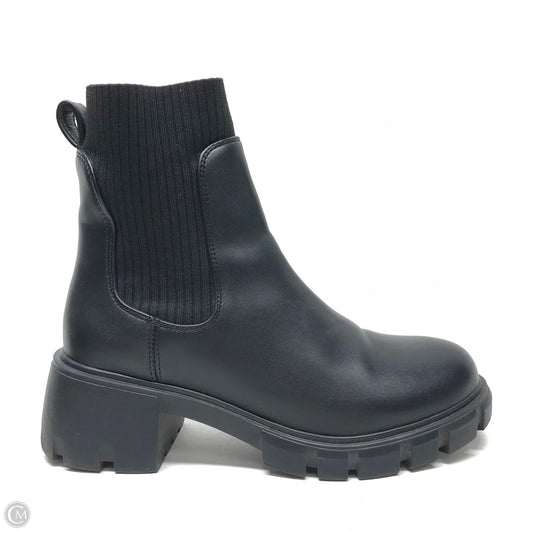 Boots Ankle Heels By Steve Madden In Black, Size: 7.5