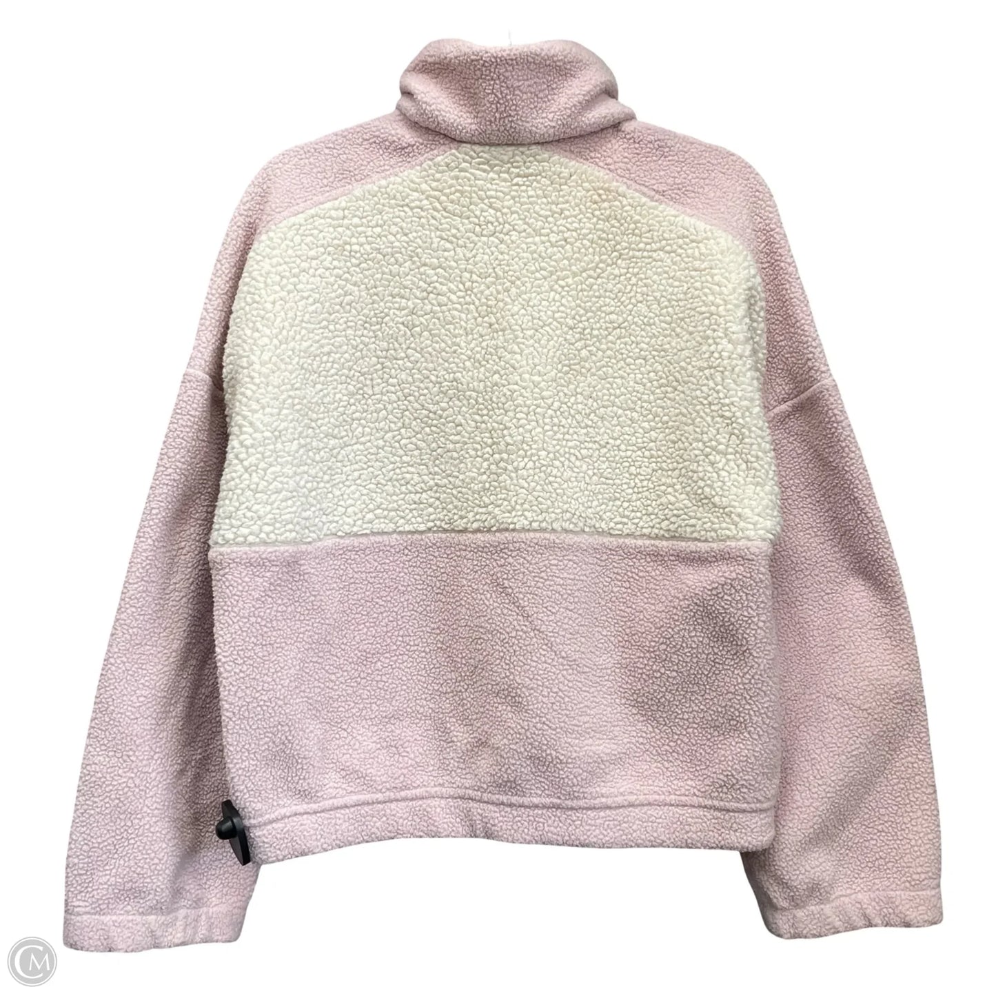 Athletic Fleece By Columbia In Cream & Pink, Size: M