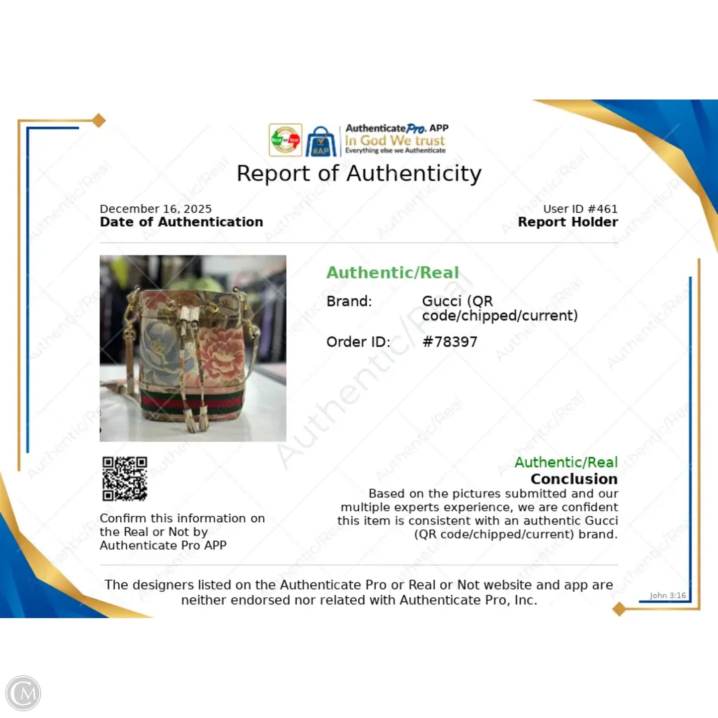 Handbag Luxury Designer By Gucci, Size: Small