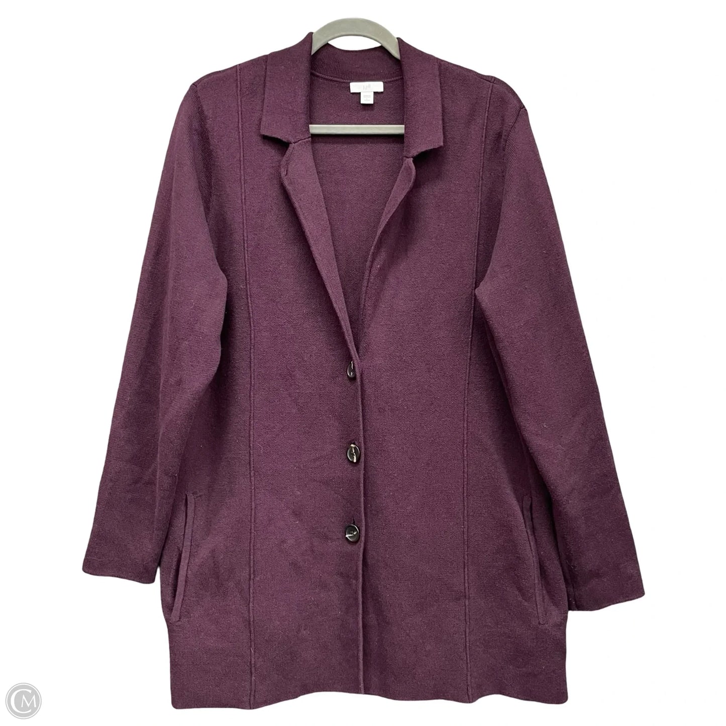 Cardigan By J. Jill In Purple, Size: L