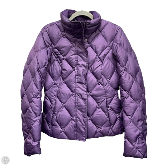Jacket Puffer & Quilted By Eddie Bauer In Purple, Size: S