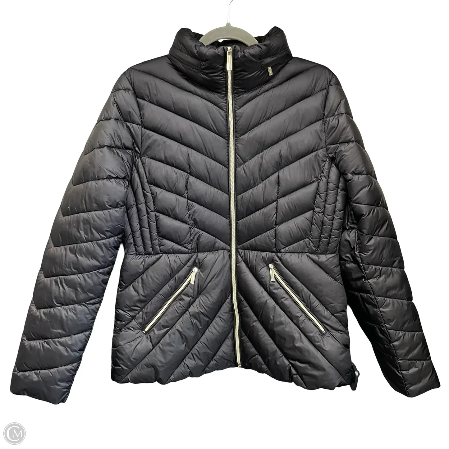Jacket Puffer & Quilted By Michael By Michael Kors In Black, Size: S