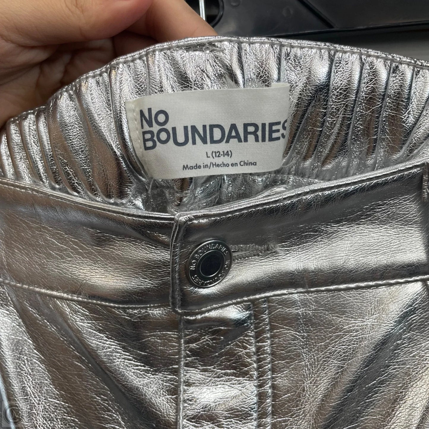 Pants Other By No Boundaries In Silver, Size: L