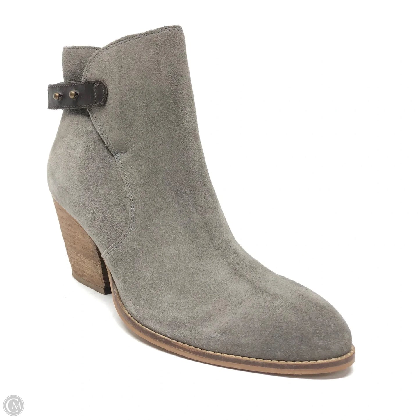 Boots Ankle Heels By Sam Edelman In Grey, Size: 8.5