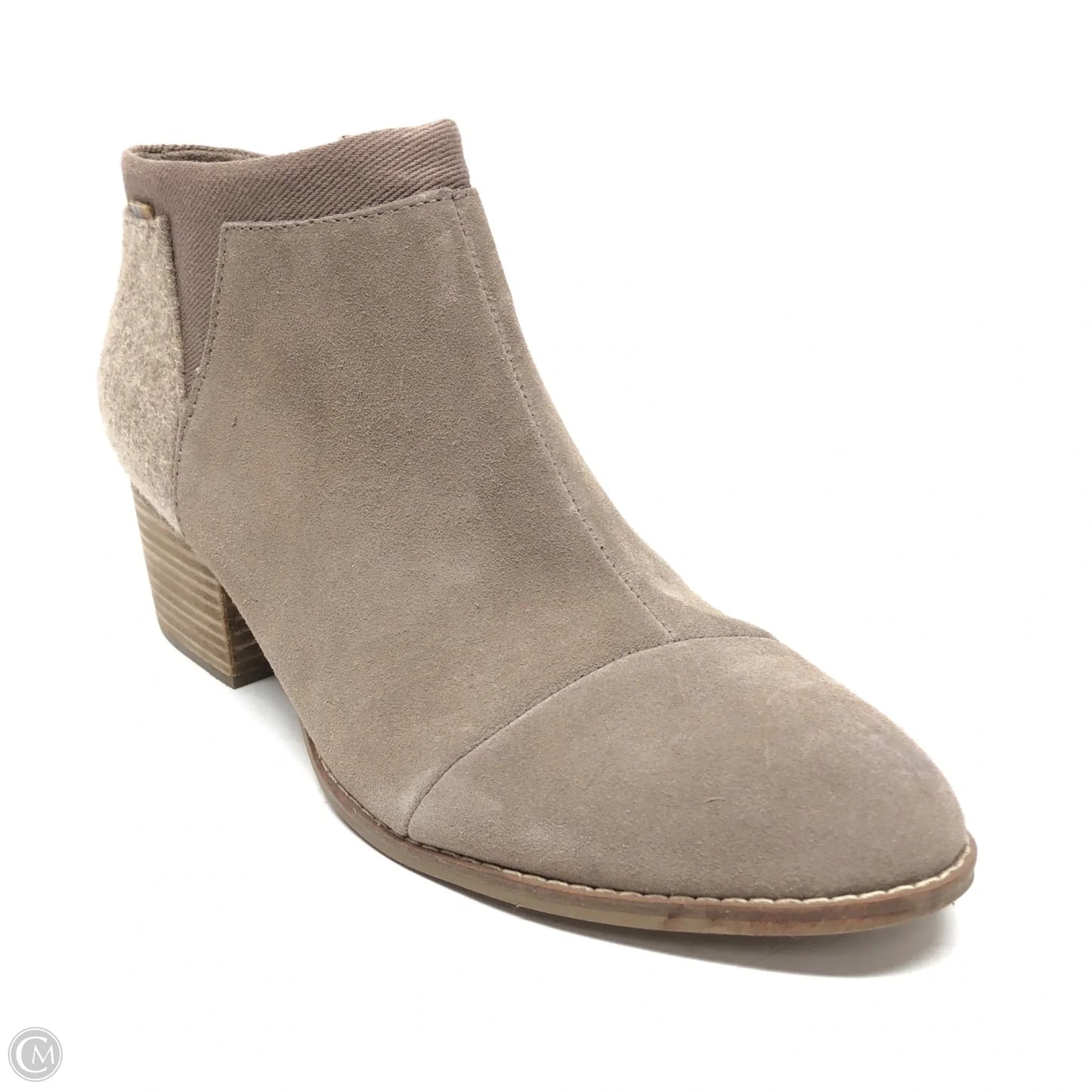 Boots Ankle Heels By Toms In Taupe, Size: 9