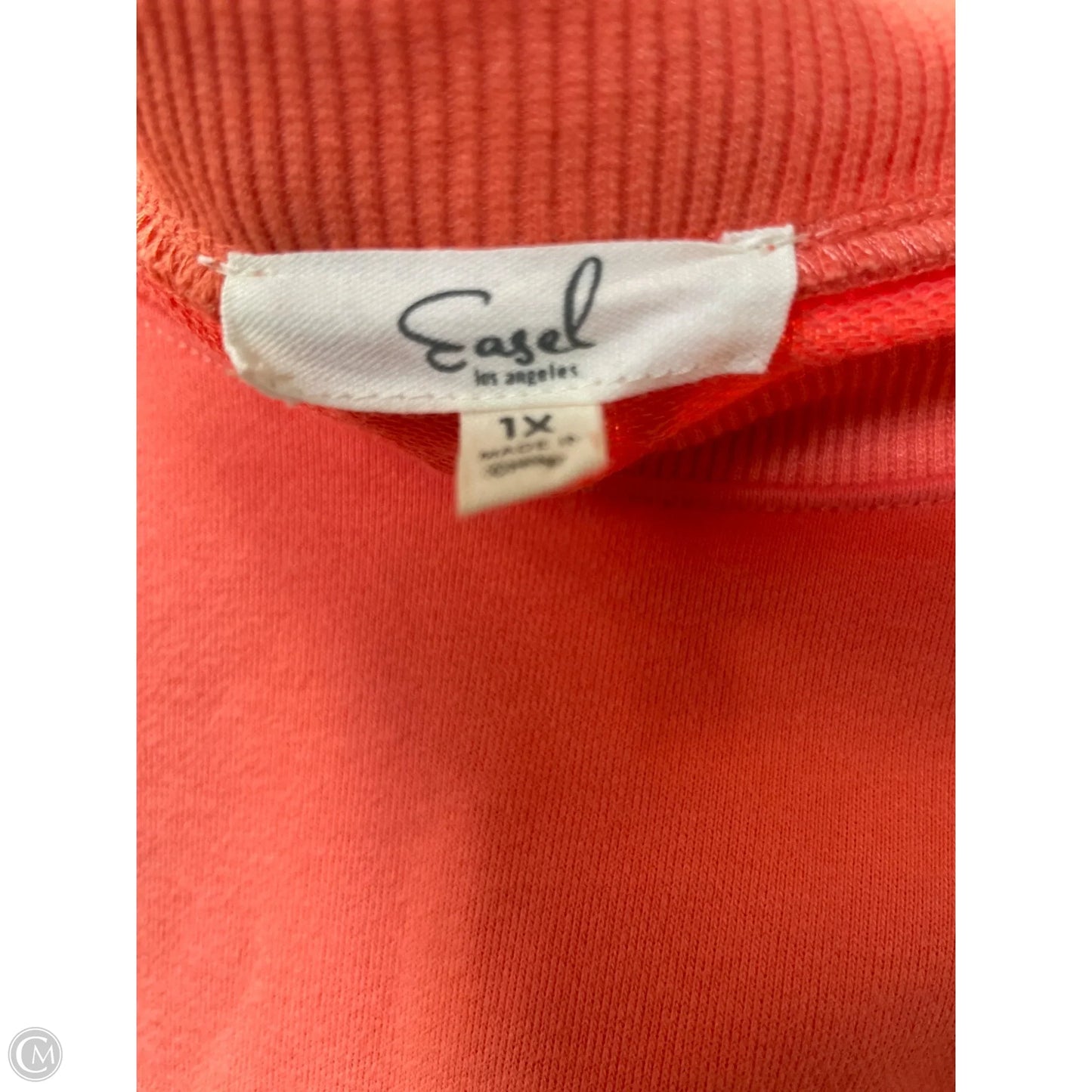 Sweatshirt Crewneck By Easel In Coral, Size: 1x