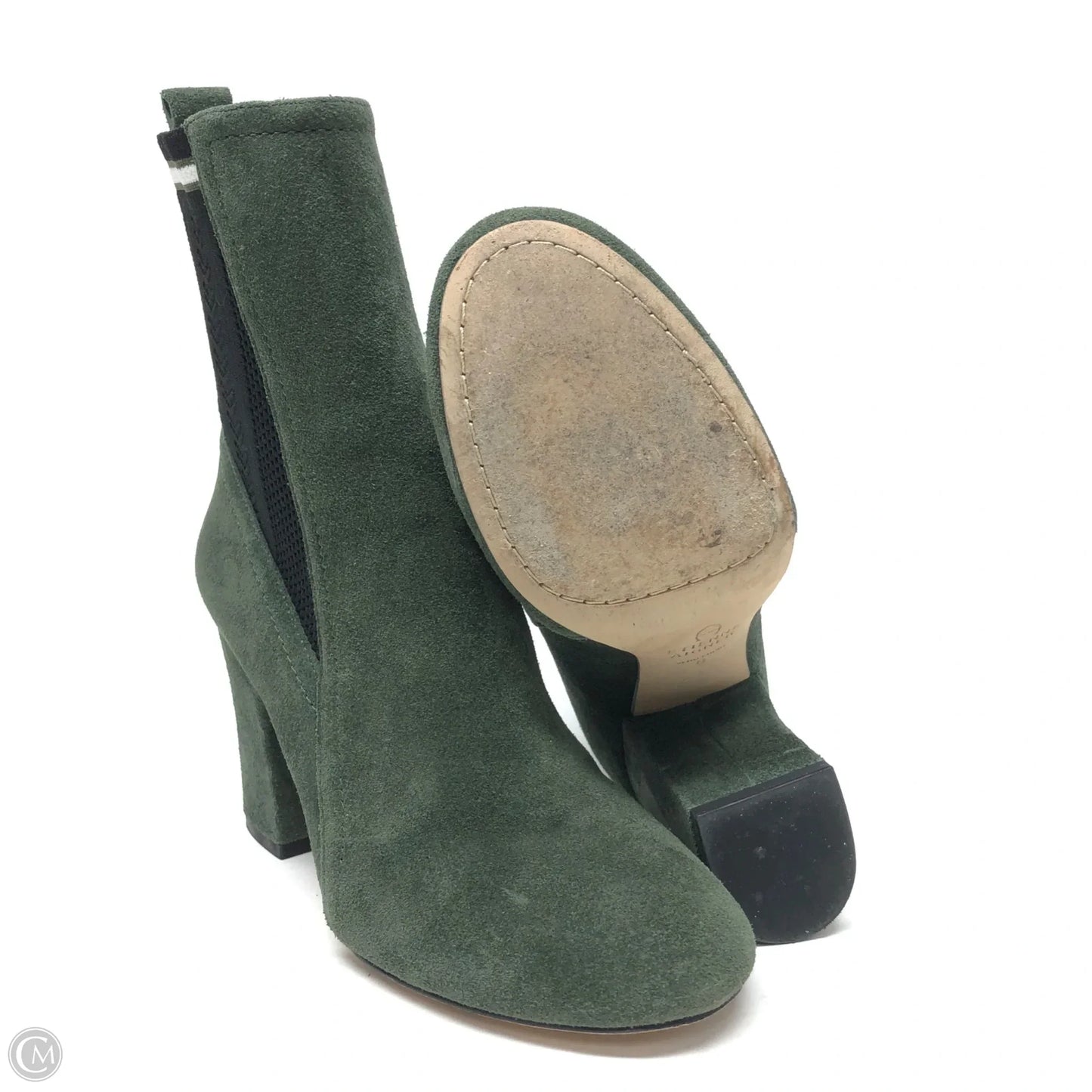 Boots Ankle Heels By Etienne Aigner In Green, Size: 6