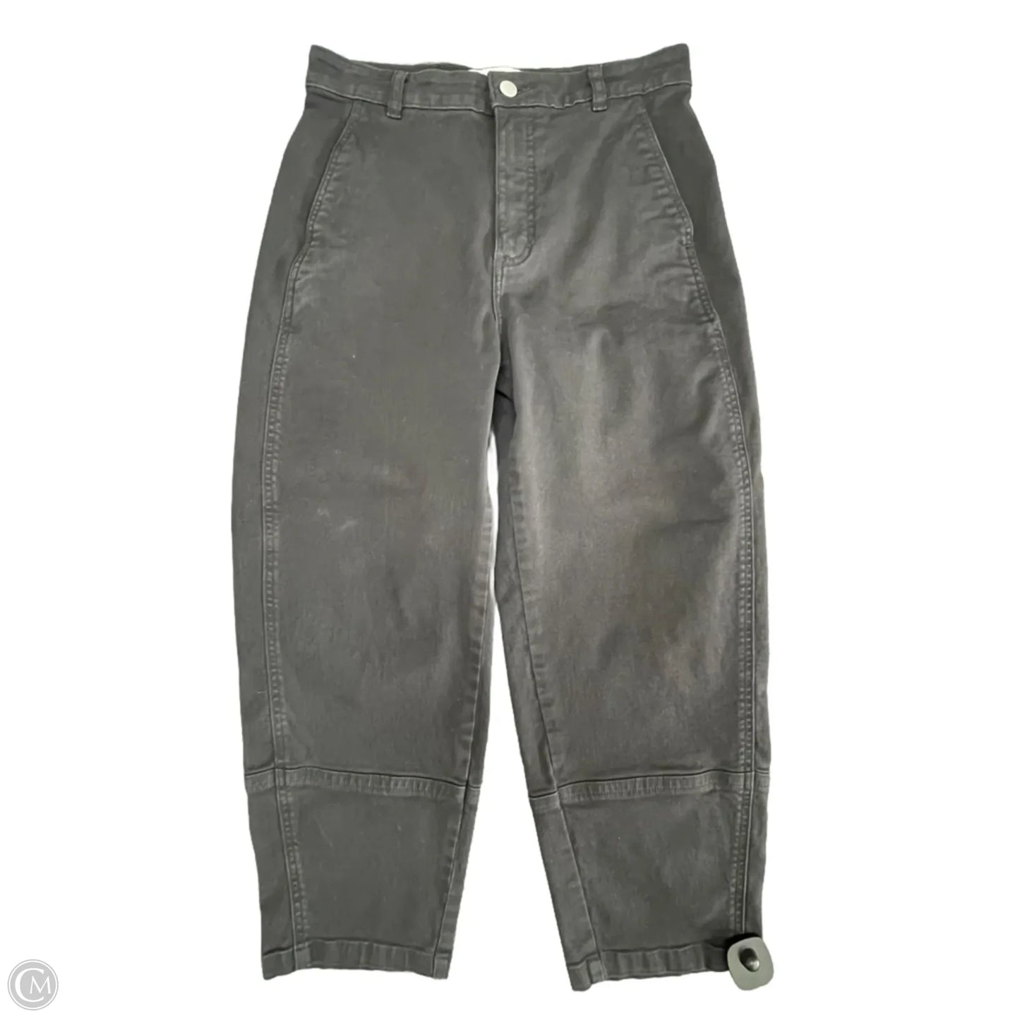 Jeans Cropped By Everlane In Black Denim, Size: 8