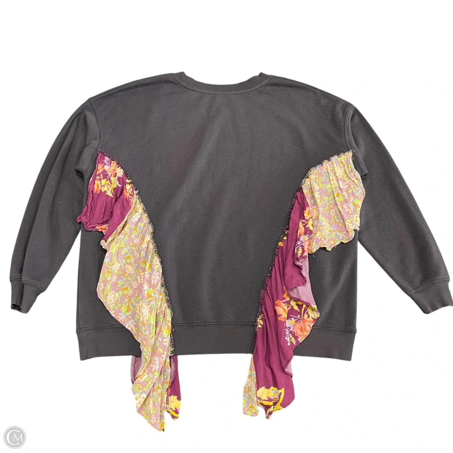 Sweatshirt Crewneck By Free People In Grey, Size: M