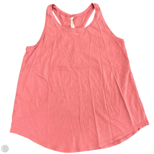 Athletic Tank Top By Lululemon In Pink, Size: 8