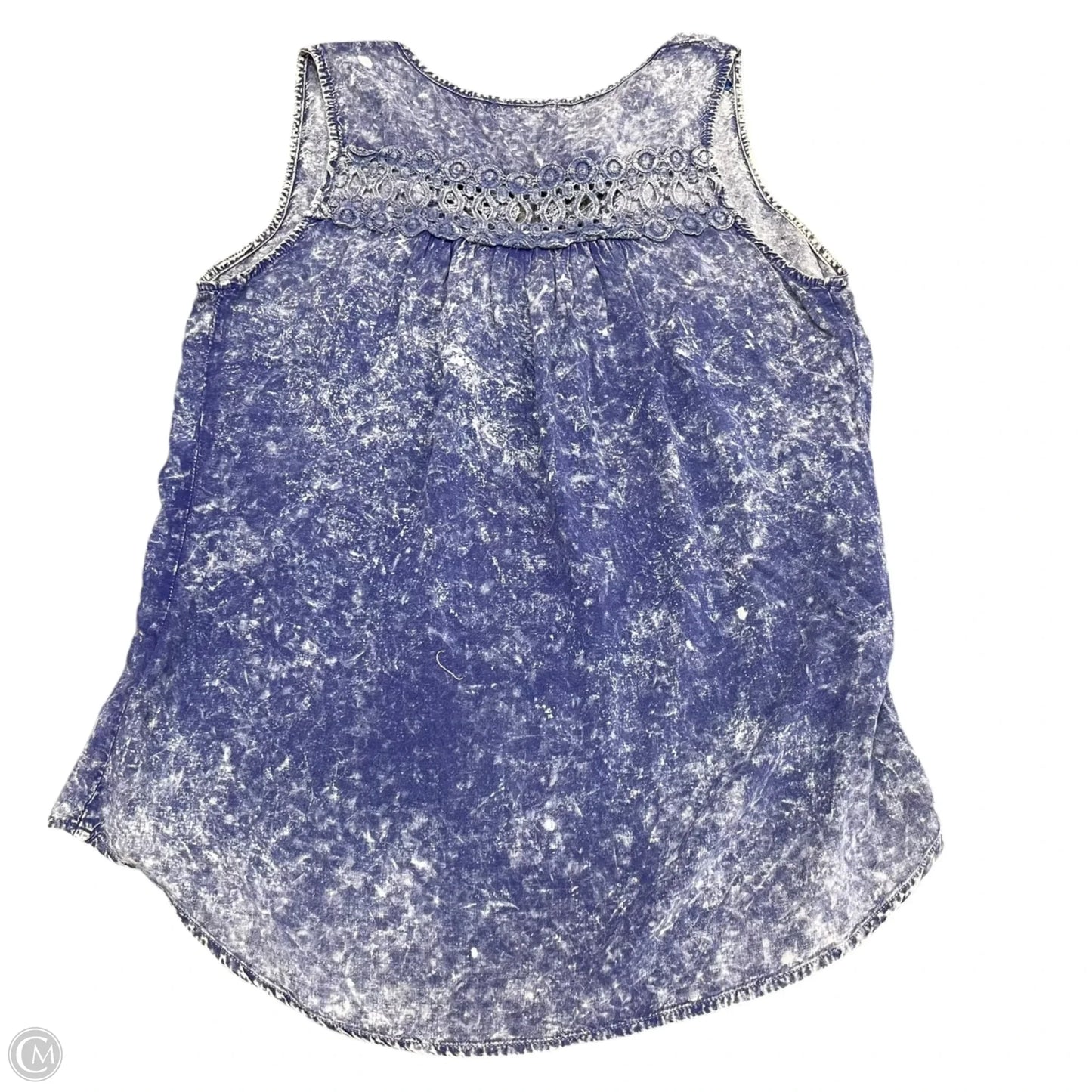 Top Sleeveless By Live And Let Live In Blue, Size: Lp