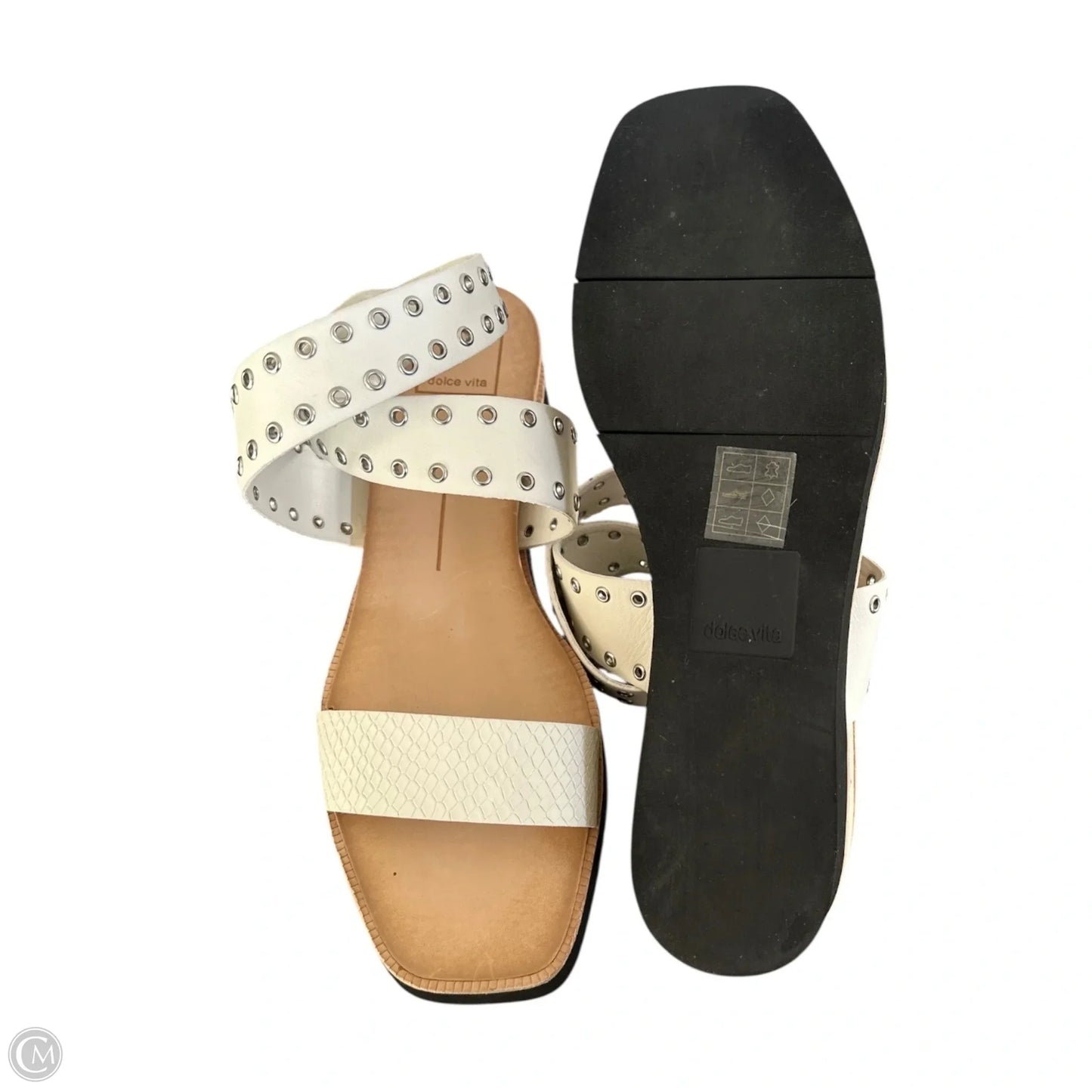 Sandals Heels Wedge By Dolce Vita In White, Size: 8.5