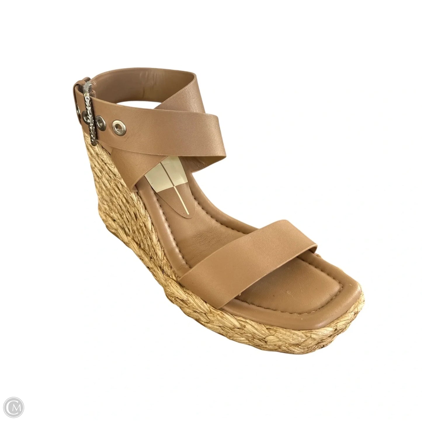 Sandals Heels Wedge By Dolce Vita In Tan, Size: 7.5