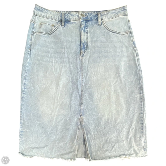 Skirt Midi By Ava & Viv In Blue Denim, Size: 16