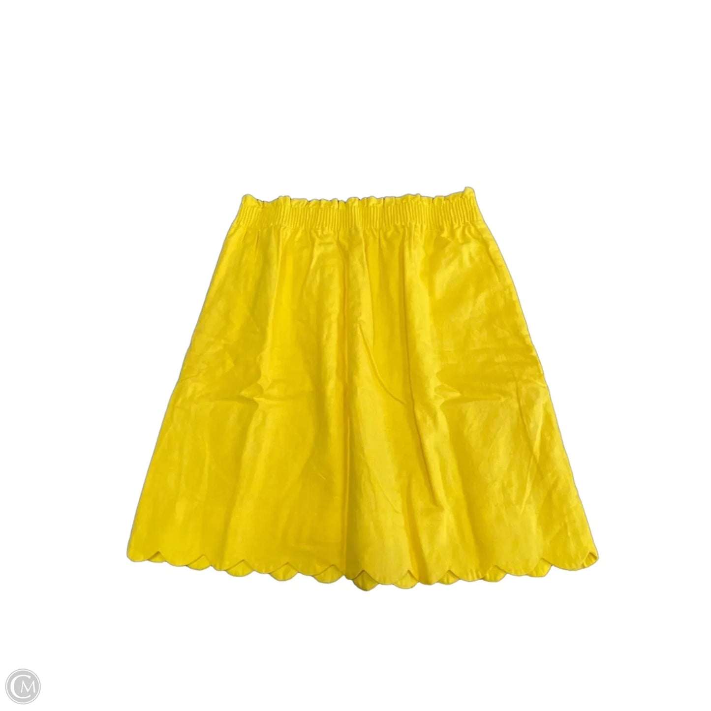 Skirt Mini & Short By J. Crew In Yellow, Size: 0p