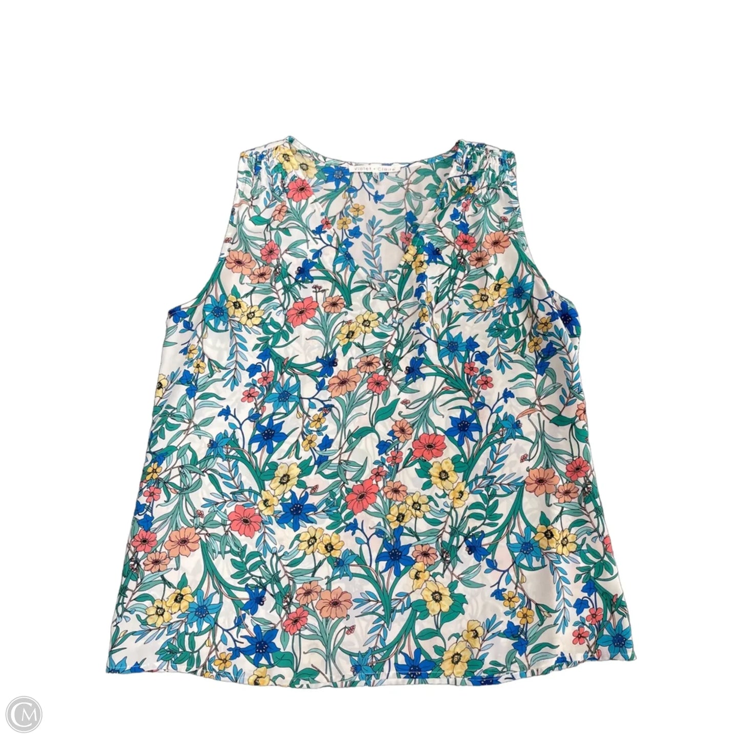 Top Sleeveless By Violet And Claire In Floral Print, Size: L