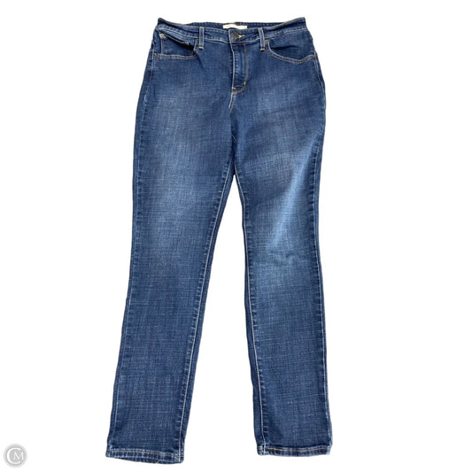 Jeans Skinny By Levis In Blue Denim, Size: 12