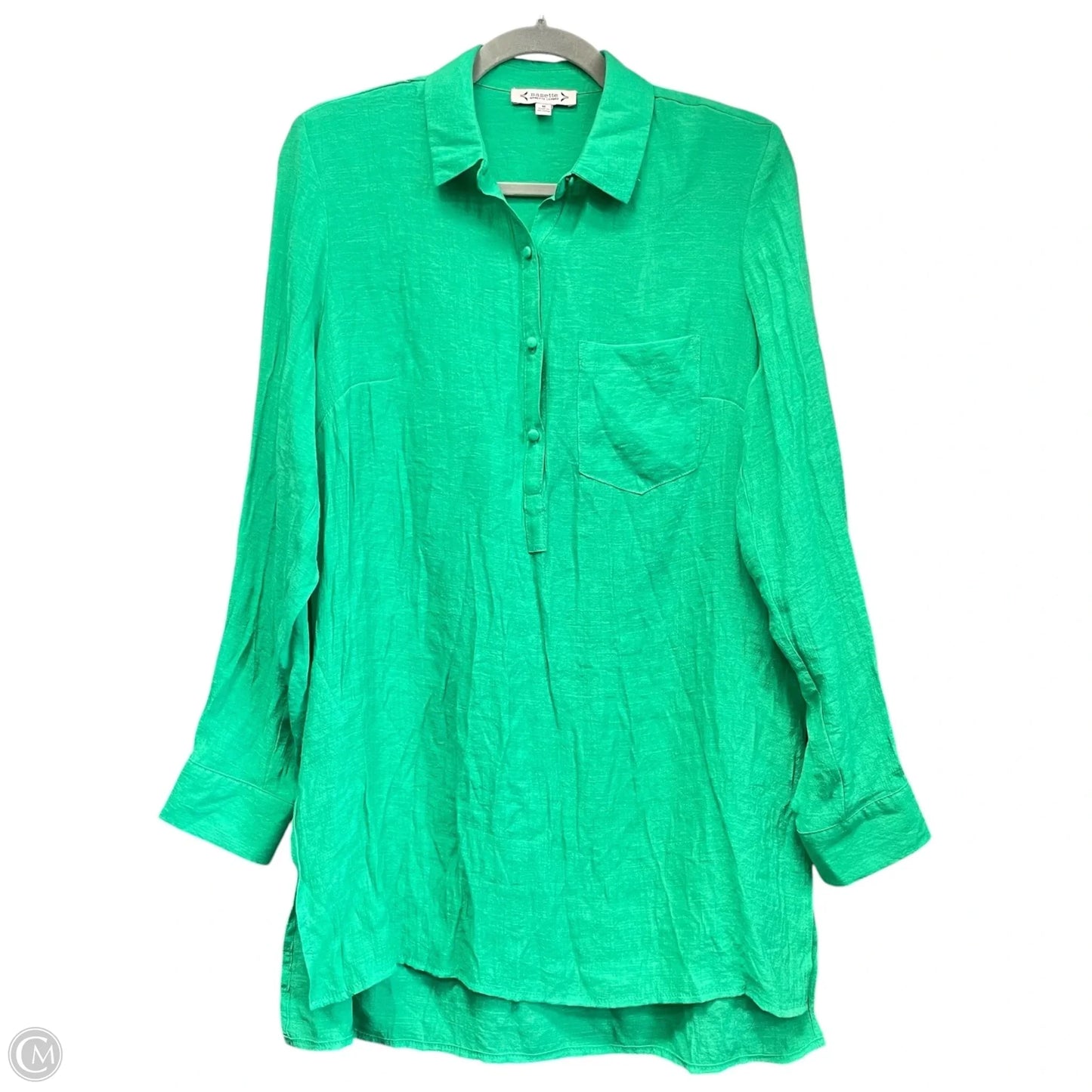 Tunic Long Sleeve By Nanette By Nanette Lepore In Green, Size: M