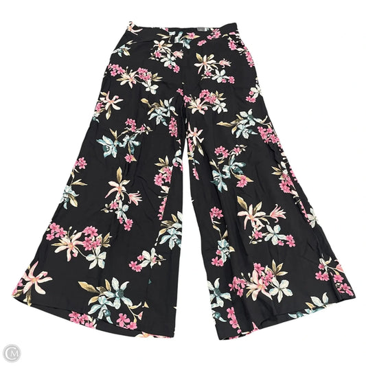 Pants Wide Leg By Torrid In Floral Print, Size: L