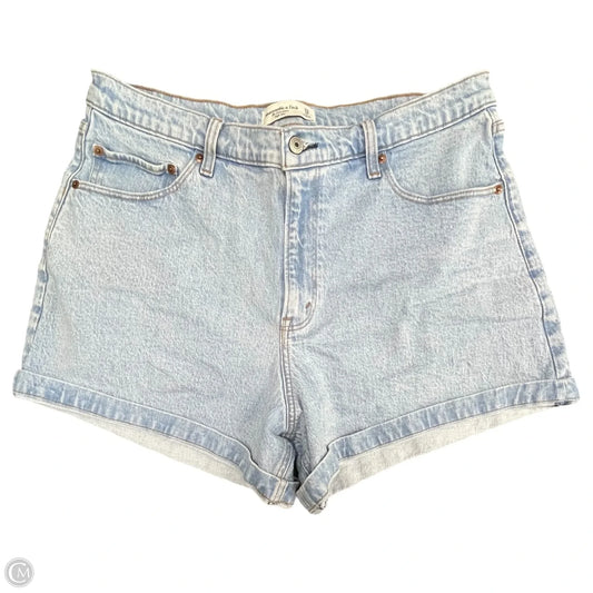 Shorts By Abercrombie And Fitch In Blue Denim, Size: 16