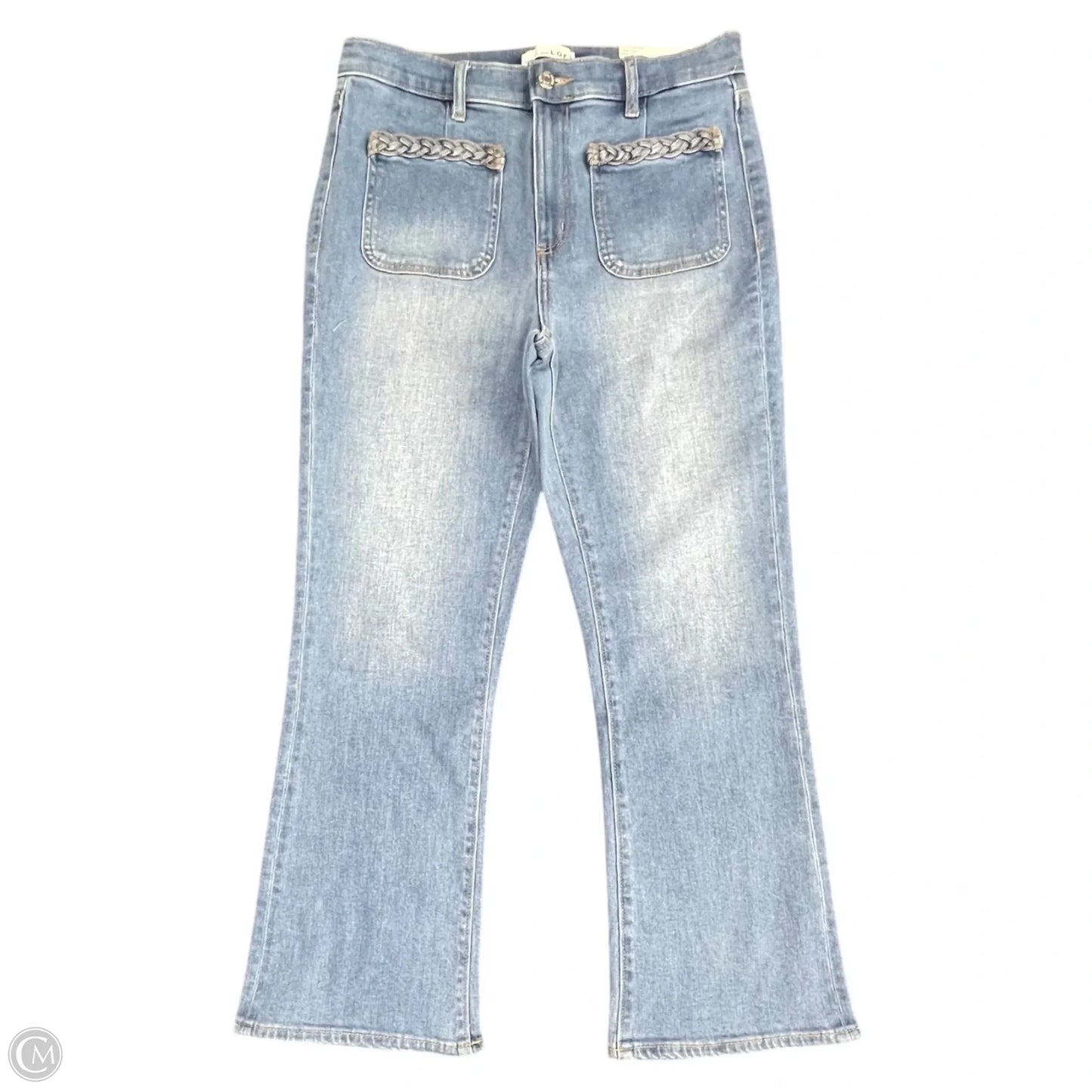 Jeans Cropped By Loft In Blue Denim, Size: 6