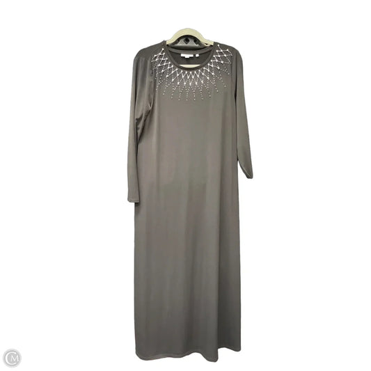 Dress Casual Maxi By Chicos In Black, Size: L