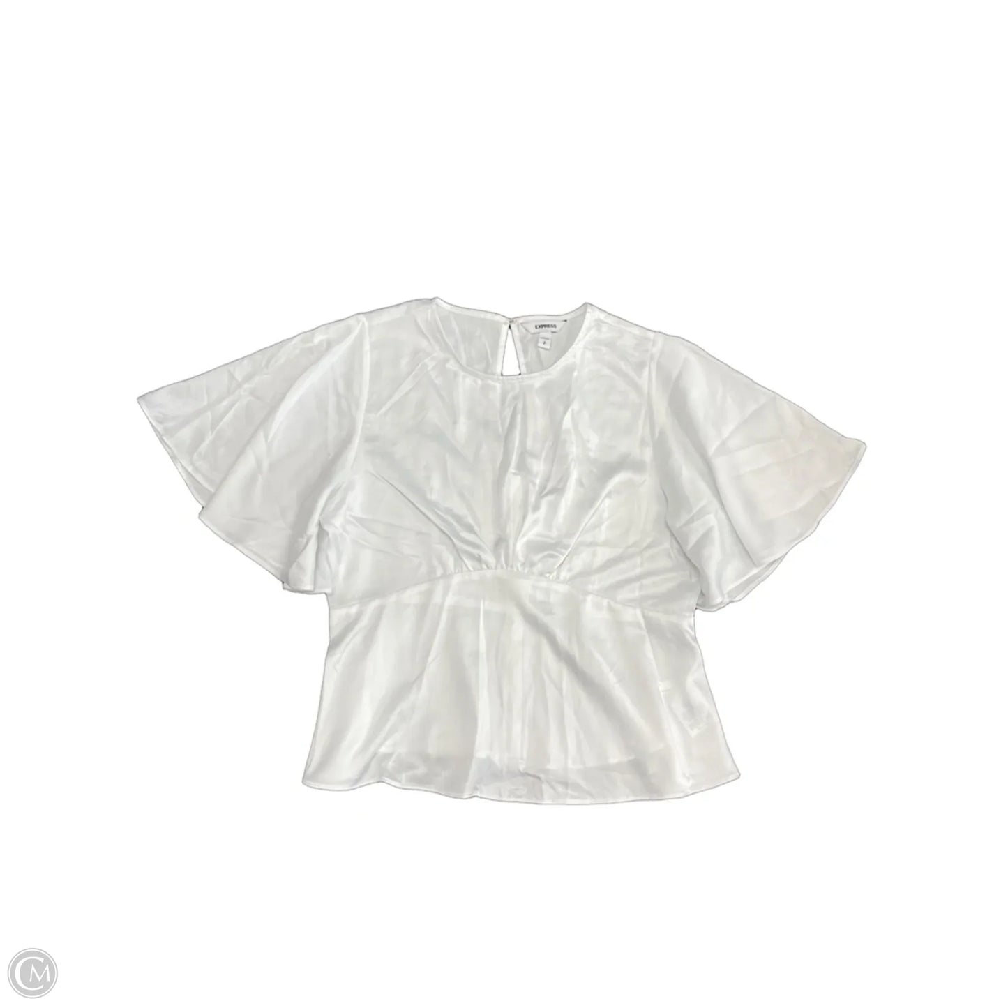 Blouse Short Sleeve By J. Crew In White, Size: S