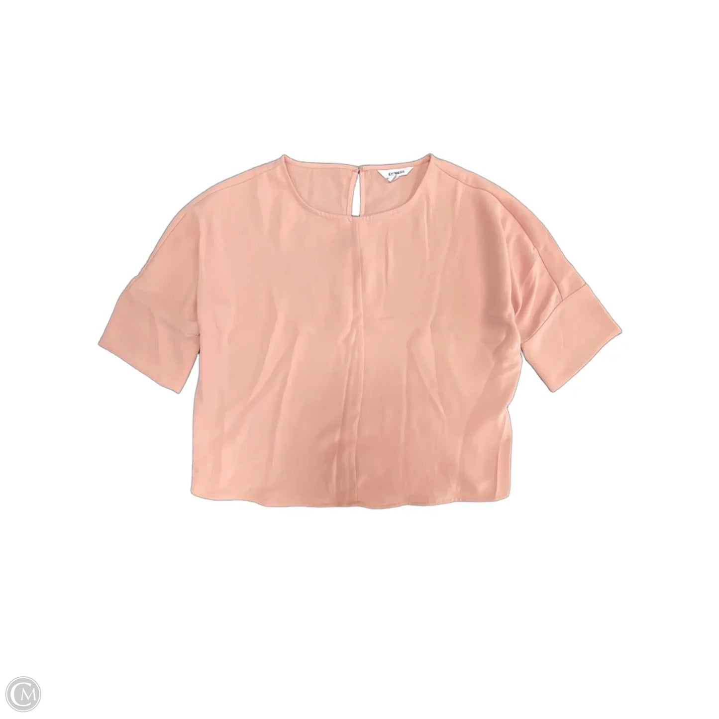 Blouse Short Sleeve By Express In Pink, Size: Xs