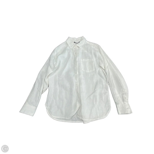 Top Long Sleeve By Athleta In White, Size: Xs