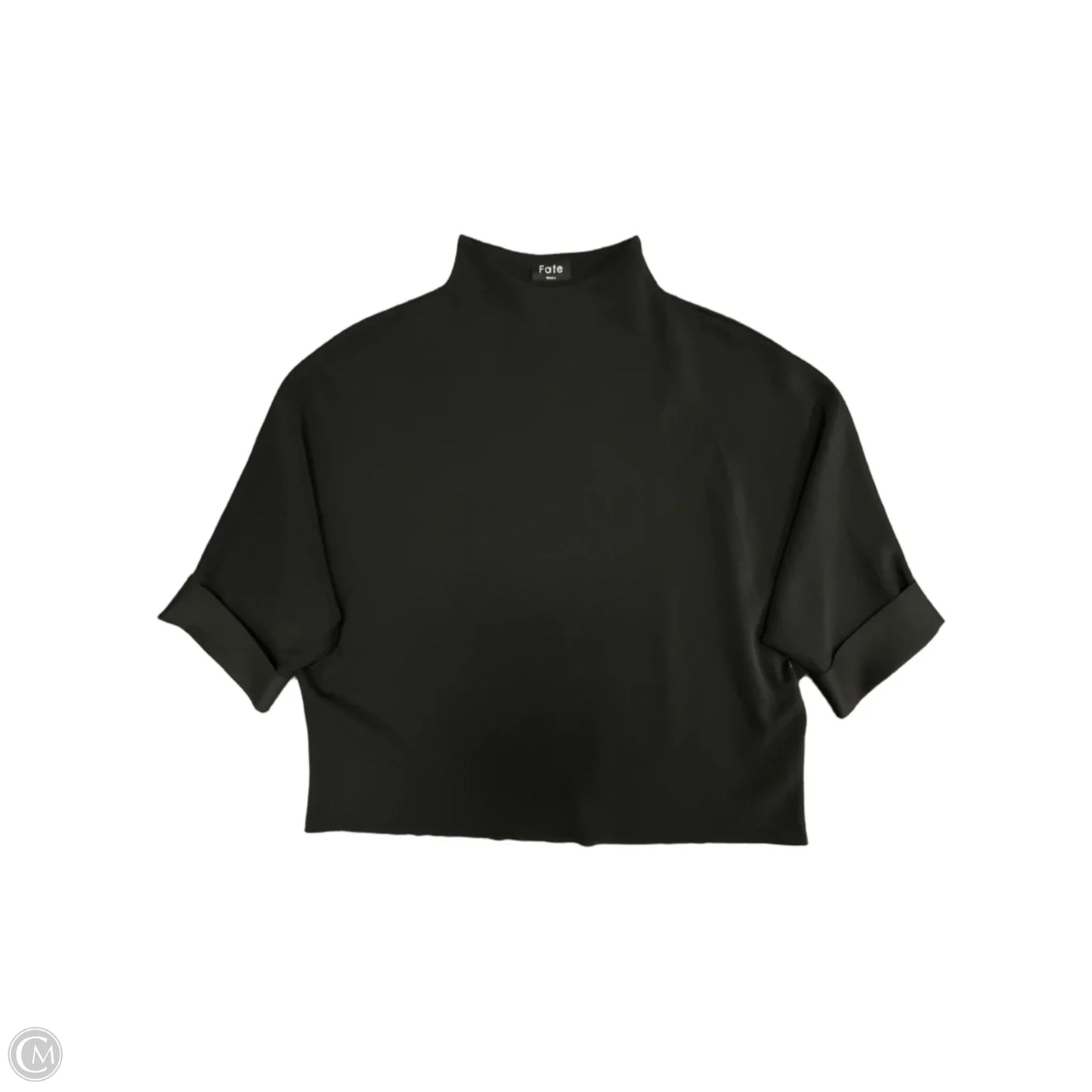 Top Short Sleeve By Fate In Black, Size: S