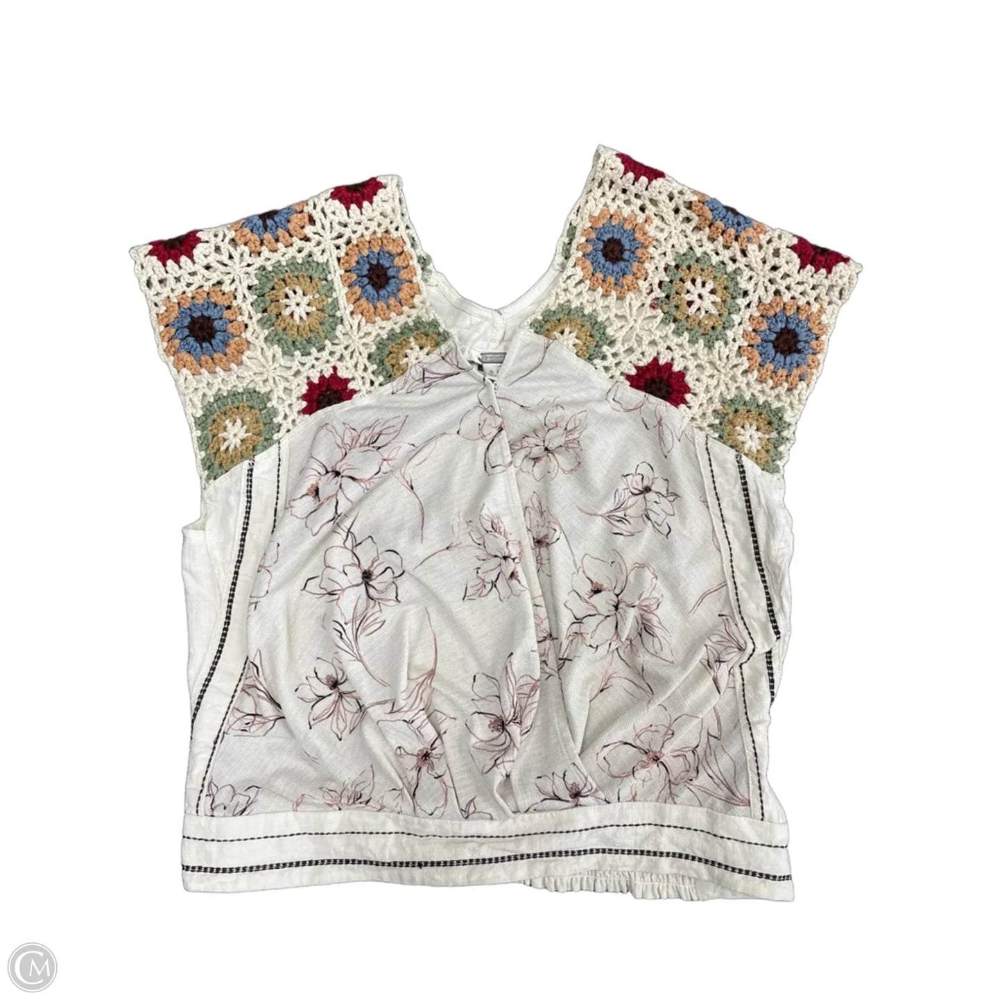 Top Short Sleeve By Gimmicks In Floral Print, Size: S