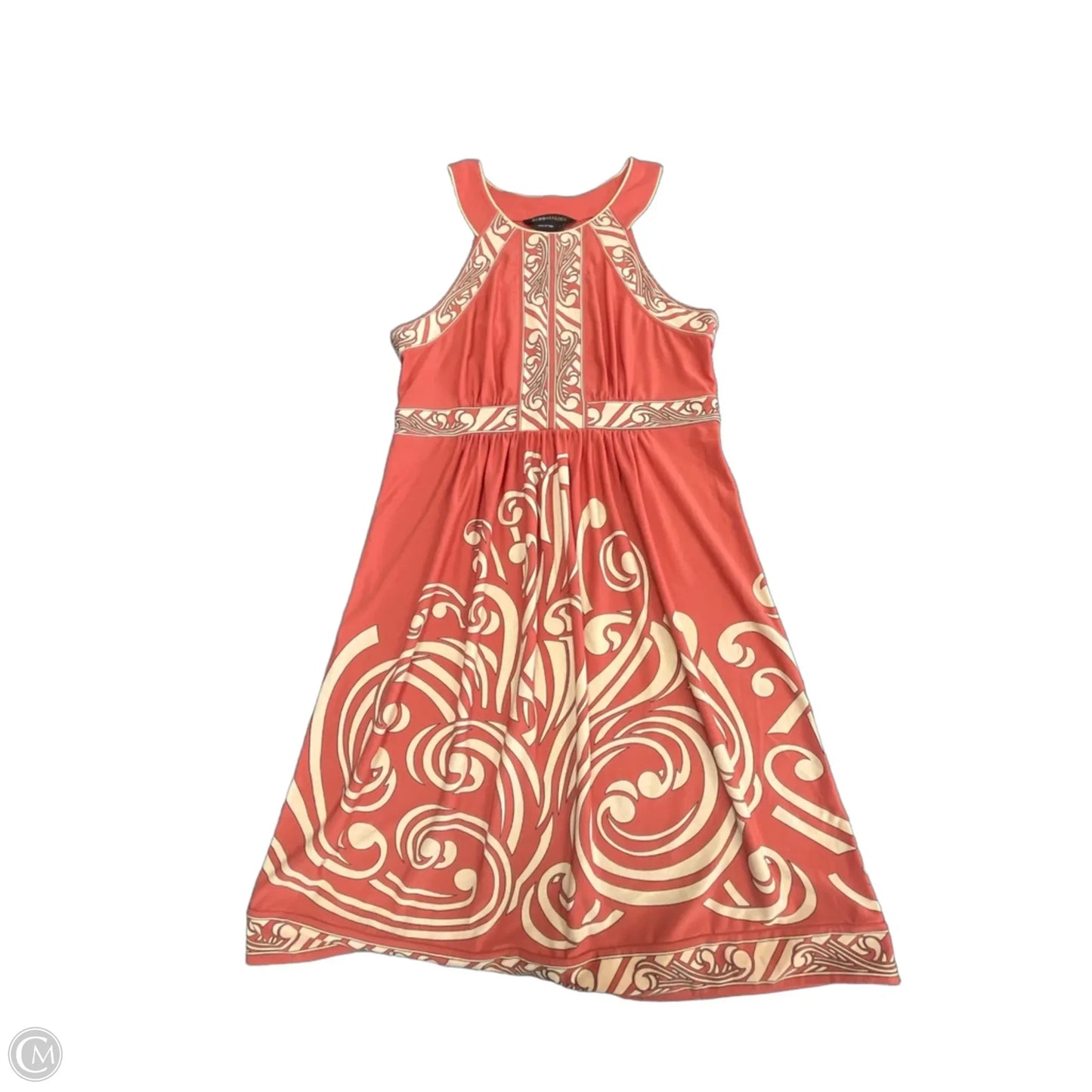 Dress Casual Short By Bcbgmaxazria In Red & Tan, Size: S