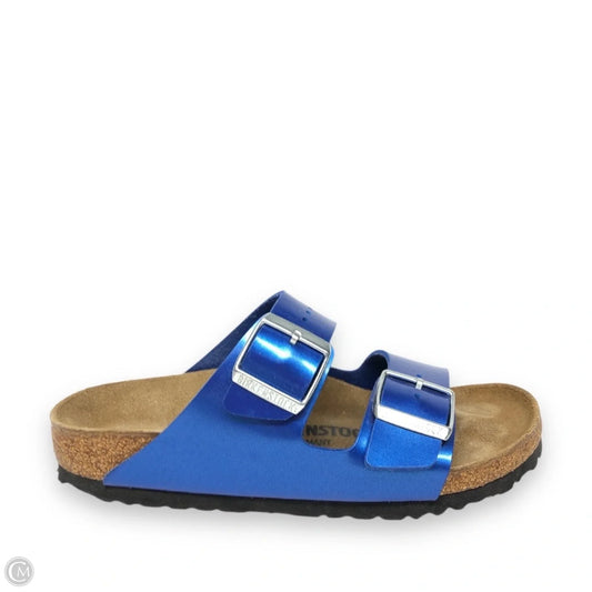 Sandals Flats By Birkenstock In Blue, Size: 6