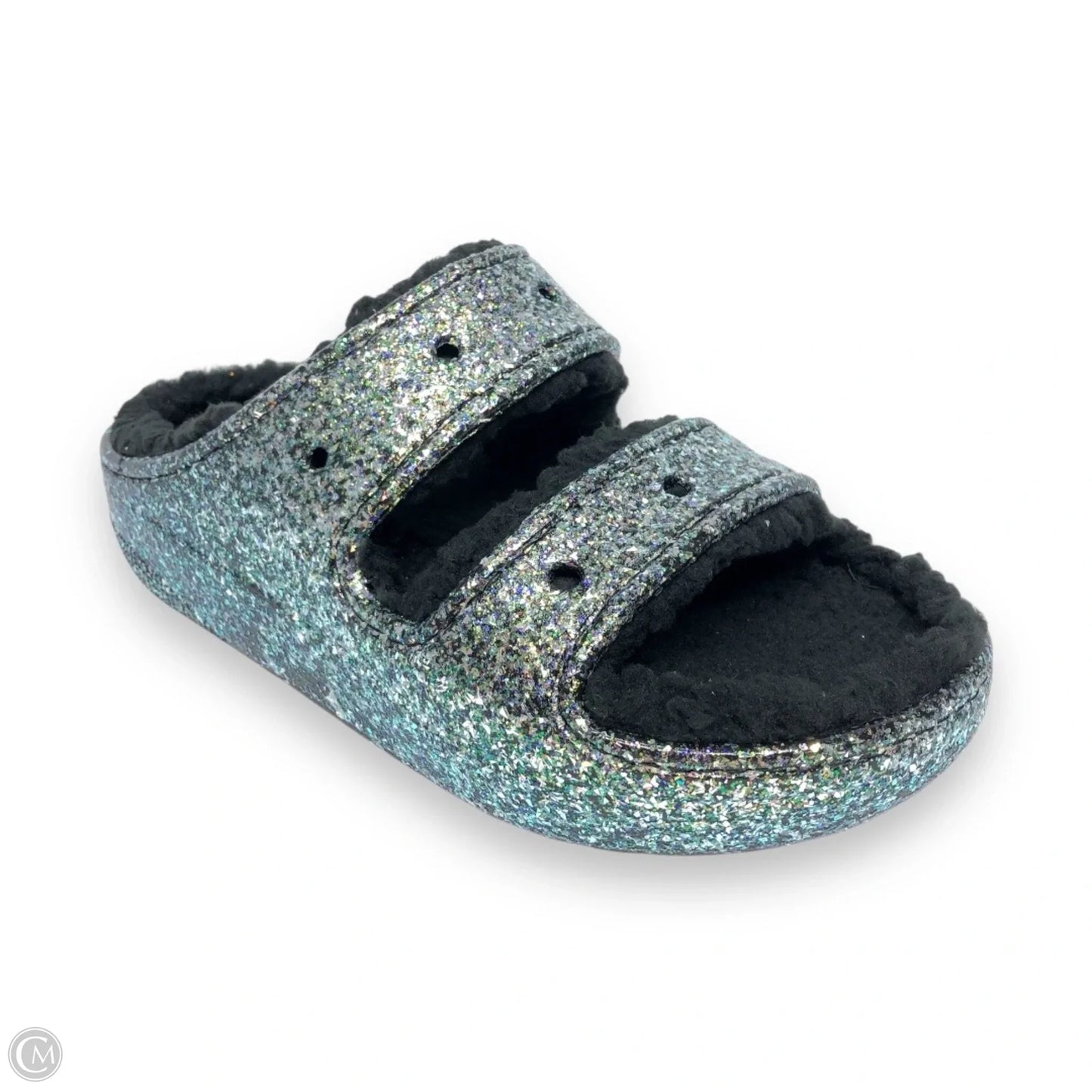 Sandals Flats By Crocs In Green, Size: 6