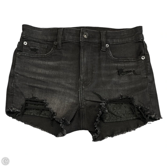 Shorts By American Eagle In Black Denim, Size: 2