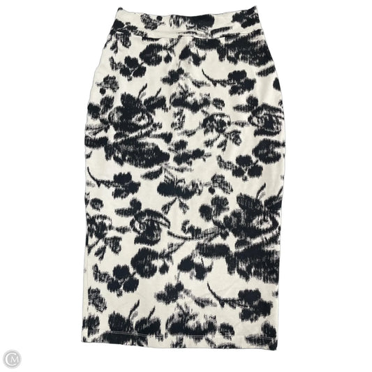 Skirt Midi By Bryn Walker In Black & Grey, Size: S