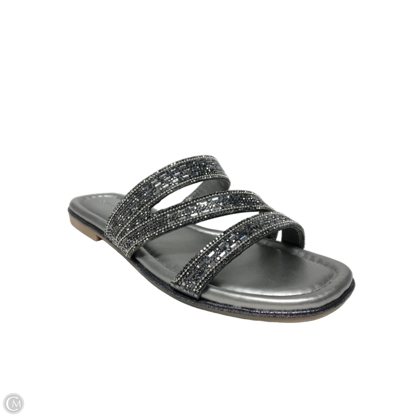 Sandals Flats By Kelly And Katie In Silver, Size: 7