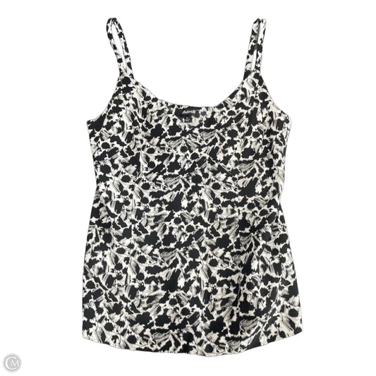 Top Sleeveless By Madewell In Black & White, Size: 0