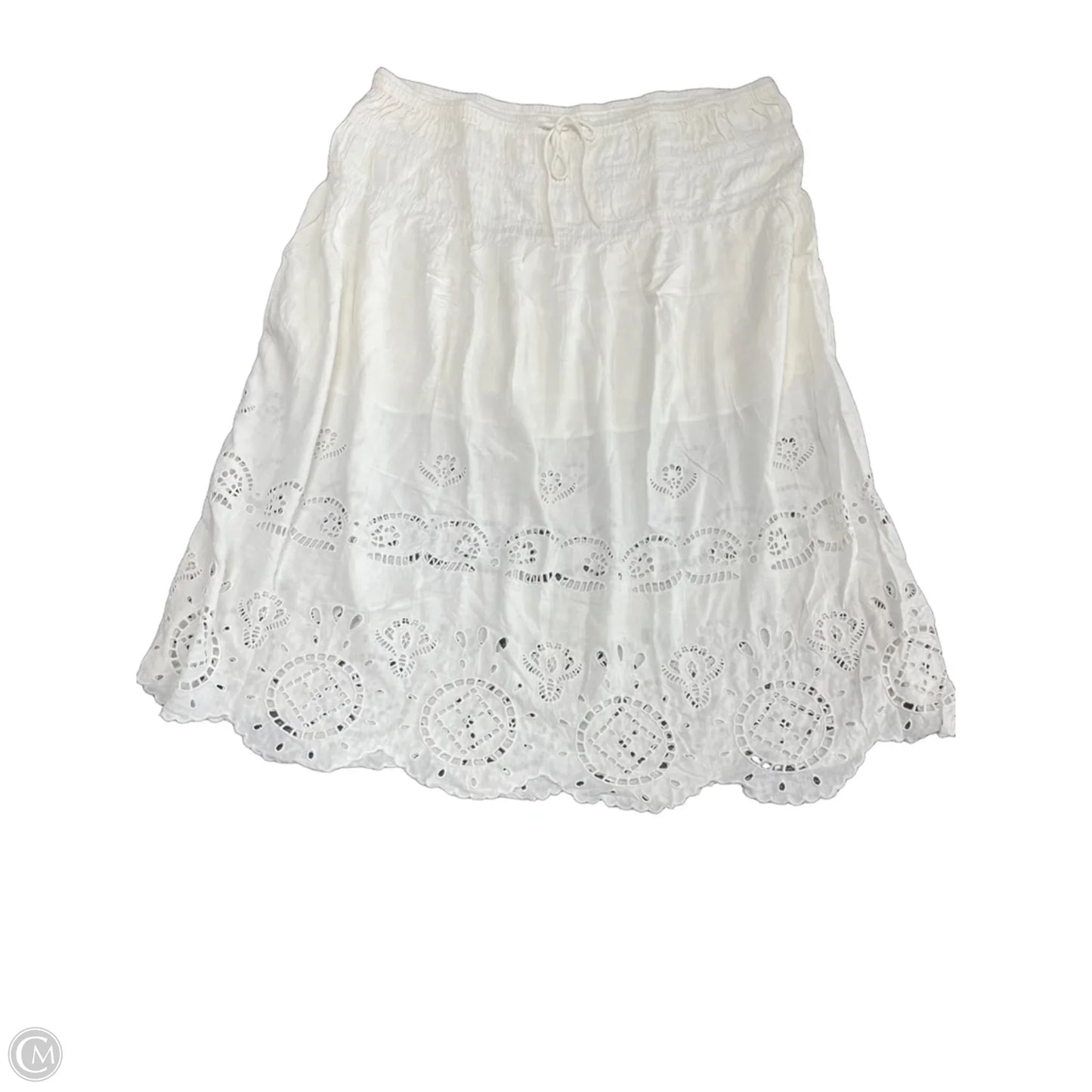 Skirt Midi By Future Collective In Ivory, Size: 3x