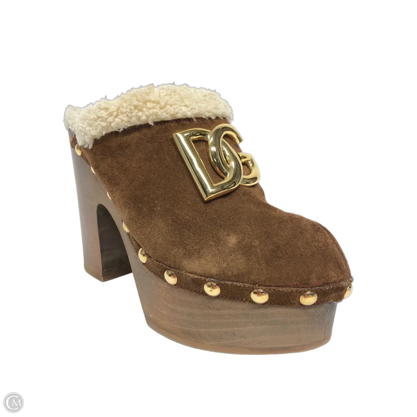 Shoes Luxury Designer By Dolce And Gabbana In Brown, Size: 8.5