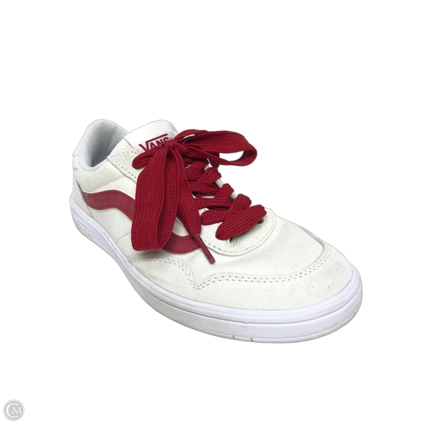 Shoes Sneakers By Vans In Red & White, Size: 8