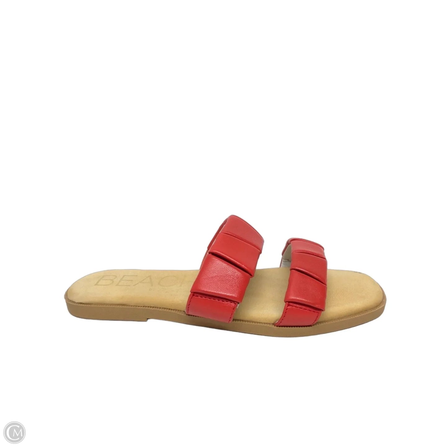 Sandals Flats By Clothes Mentor In Red, Size: 10