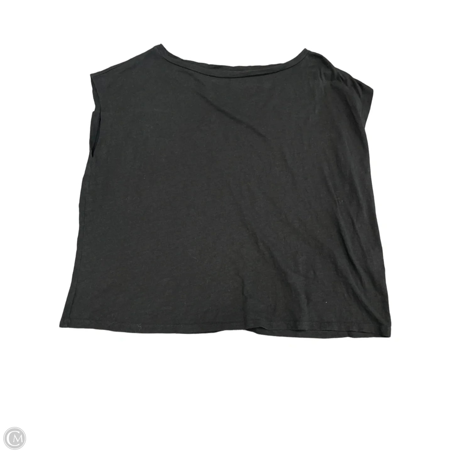 Top Short Sleeve Basic By Eileen Fisher In Black, Size: M
